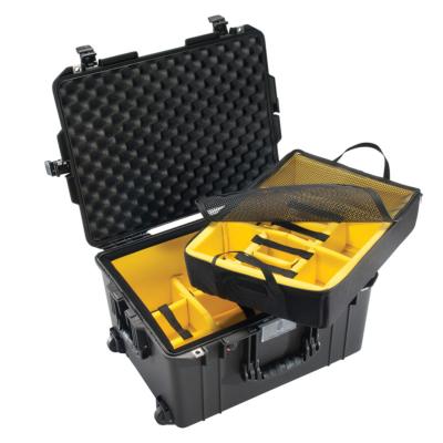 VALISE PELI AIR 1607 NOIRE + KIT CLOISONS + MOUSSE ALVEOLEE