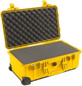 VALISE PELICASE 1510 JAUNE AVEC MOUSSE PREDECOUPEE