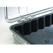 MICRO CASE PELI 1050 JAUNE - COUVERCLE TRANSPARENT