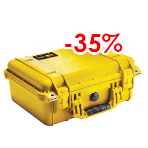 VALISE PELICASE 1450 JAUNE VIDE