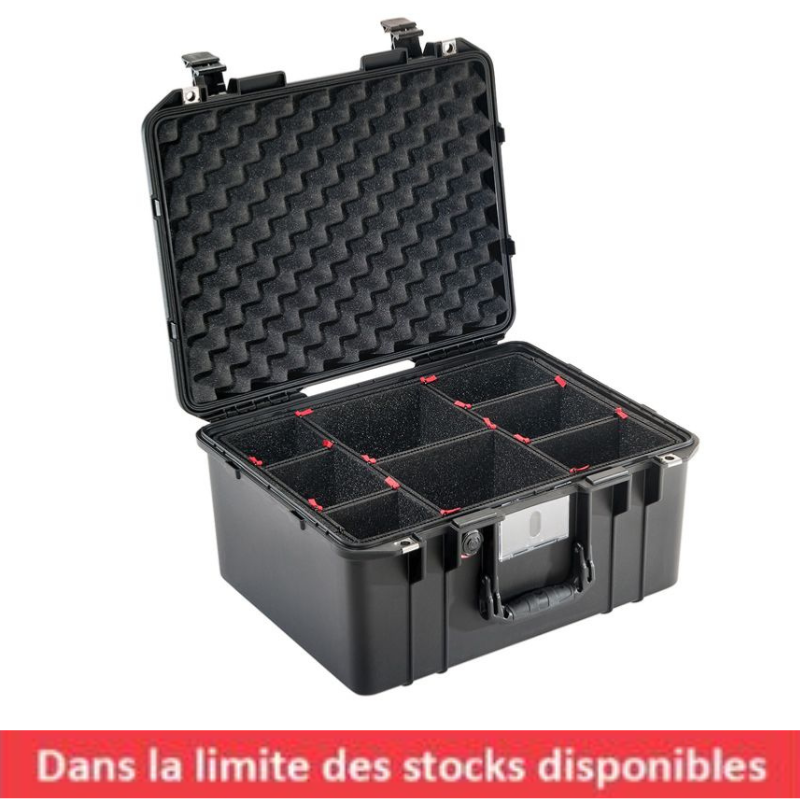 VALISE PELI AIR 1557 NOIRE AVEC KIT TREKPAK
