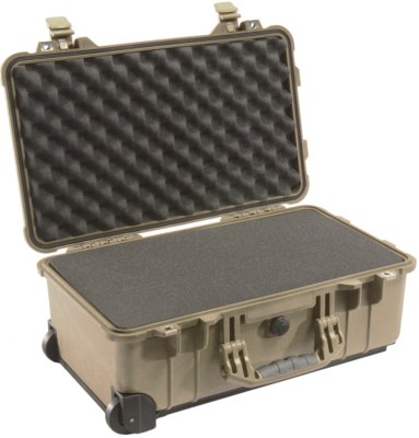 VALISE PELICASE 1510 BEIGE AVEC MOUSSE PREDECOUPEE