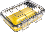 MICRO CASE PELI M40 JAUNE / TRANSPARENT