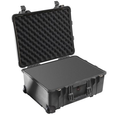 VALISE PELICASE 1560 NOIRE AVEC MOUSSE PREDECOUPEE