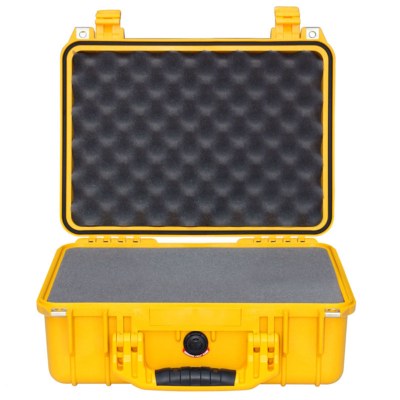 VALISE PELICASE 1450 JAUNE AVEC MOUSSE PREDECOUPEE