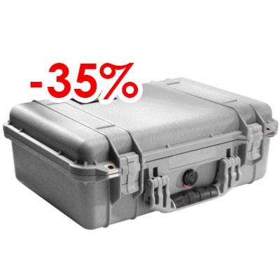 VALISE PELICASE 1500 GRISE VIDE