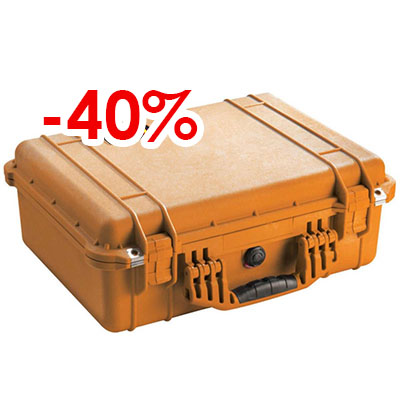 VALISE PELICASE 1520 ORANGE VIDE