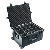 VALISE PELICASE 1620 NOIRE + KIT CLOISONS + MOUSSE ALVEOLEE