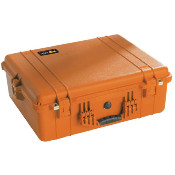 VALISE PELICASE 1600 ORANGE AVEC MOUSSE PREDECOUPEE