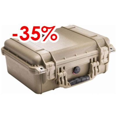 VALISE PELICASE 1450 BEIGE VIDE