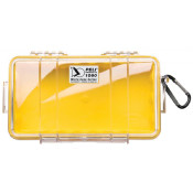 MICRO CASE PELI 1060 JAUNE - COUVERCLE TRANSPARENT