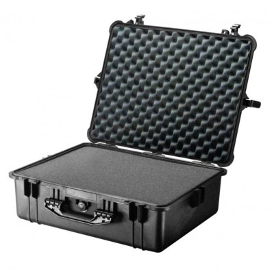 VALISE PELICASE 1600 NOIRE AVEC MOUSSE PREDECOUPEE