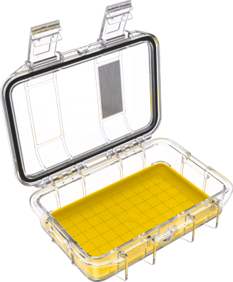 MICRO CASE PELI M40 JAUNE / TRANSPARENT