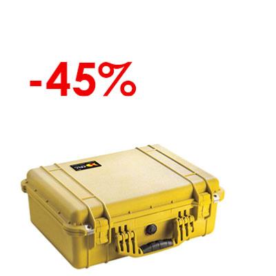 VALISE PELICASE 1520 JAUNE VIDE