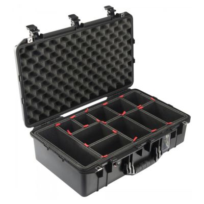 VALISE PELI AIR 1555 NOIRE AVEC KIT TREKPAK