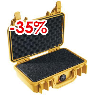 VALISE PELICASE 1170 JAUNE AVEC MOUSSE PREDECOUPEE