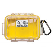 MICRO CASE PELI 1010 JAUNE - COUVERCLE TRANSPARENT