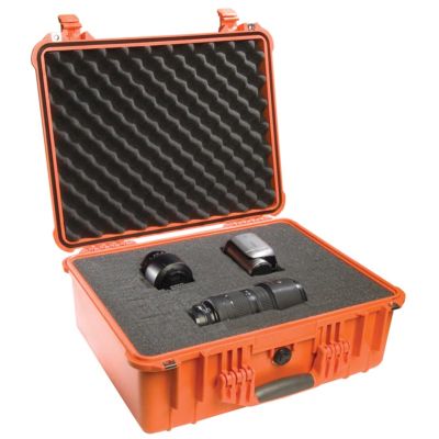 VALISE PELICASE 1550 ORANGE AVEC MOUSSE PREDECOUPEE
