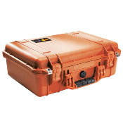 VALISE PELICASE 1500 ORANGE AVEC MOUSSE PREDECOUPEE