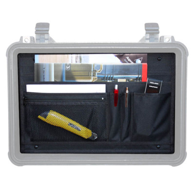 POCHETTE COUVERCLE POUR PELICASE 1500 et 1520 ATTACHE CASE FILET