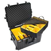 VALISE PELI AIR 1637 NOIRE + KIT CLOISONS + MOUSSE ALVEOLEE