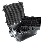 VALISE PELICASE 1690 NOIRE + KIT CLOISONS + MOUSSE ALVEOLEE