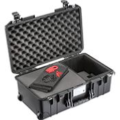 VALISE PELI AIR 1535 NOIRE AVEC MOUSSE PREDECOUPEE  + TREKPACK