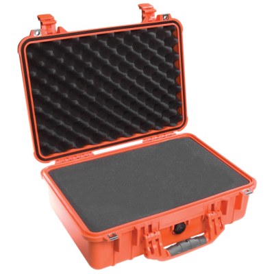 VALISE PELICASE 1500 ORANGE AVEC MOUSSE PREDECOUPEE