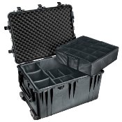 VALISE PELICASE 1660 NOIRE + KIT CLOISONS + MOUSSE ALVEOLEE